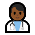 👨🏾‍⚕️ man health worker: medium-dark skin tone display on Windows